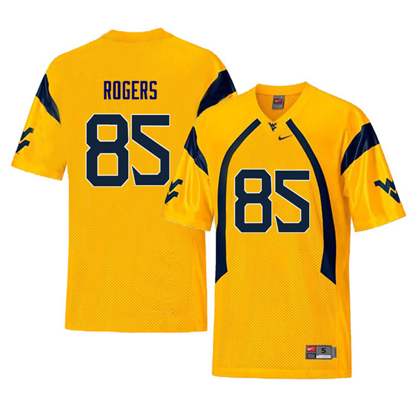 NCAA Men's Ricky Rogers West Virginia Mountaineers Yellow #85 Nike Stitched Football College Retro Authentic Jersey PS23P68AG